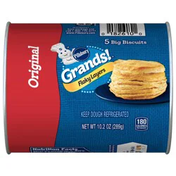 Pillsbury Grands! Flaky Layers Original Biscuits, 10.2 oz Can