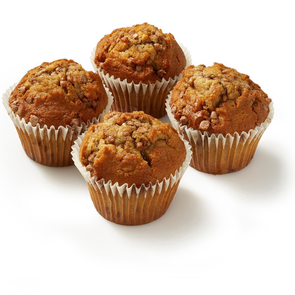 slide 2 of 3, Bakery Fresh Cinnamon Chip Muffins, 4 ct; 15 oz