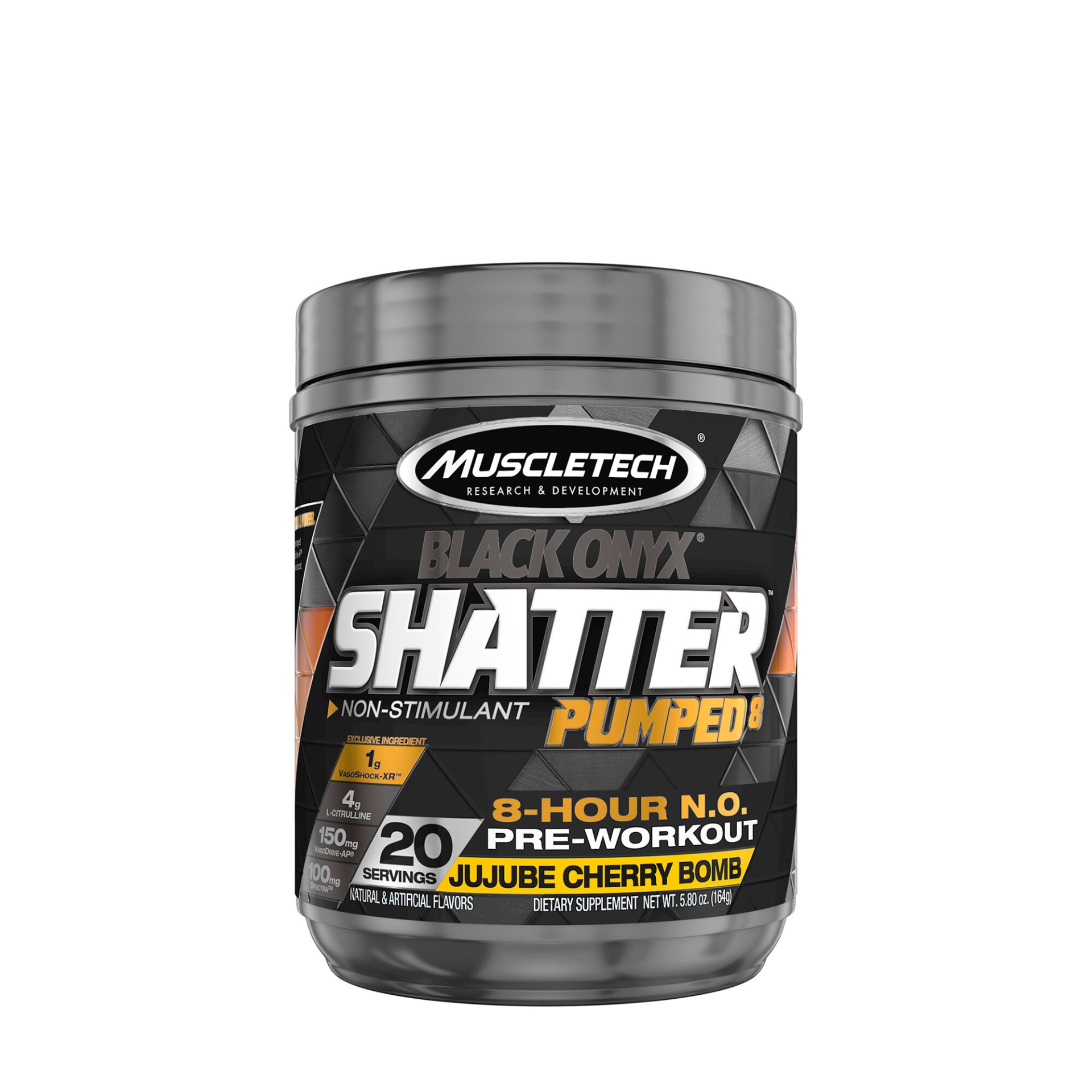 slide 1 of 1, MuscleTech Shatter Pumped 8 Black Onyx - JuJube Cherry Bomb, 1 ct