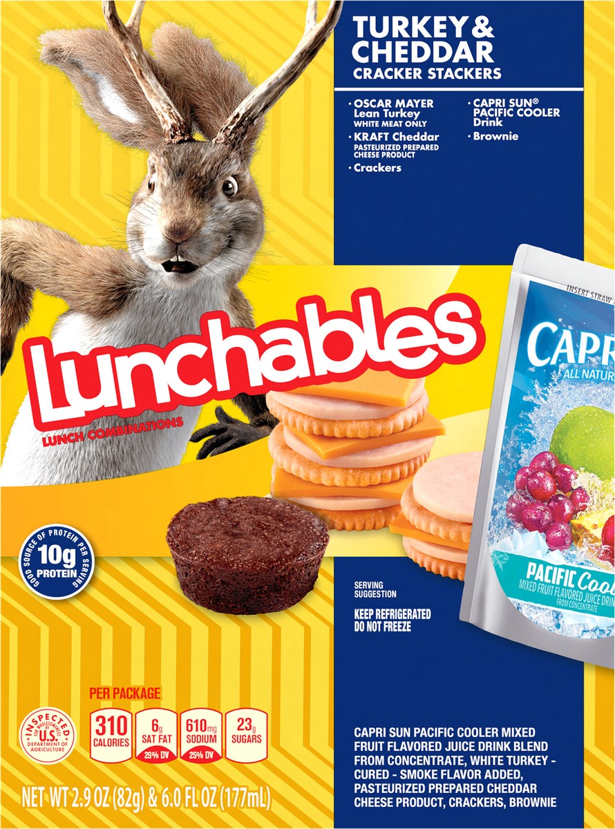 slide 3 of 12, Lunchables Turkey + Cheddar Fun Pack , 8.9 oz Box, 1 ct