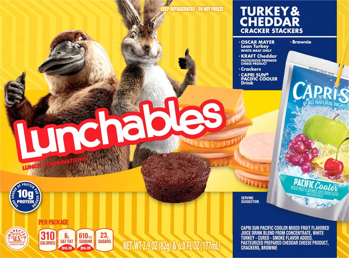 slide 5 of 12, Lunchables Turkey + Cheddar Fun Pack , 8.9 oz Box, 1 ct