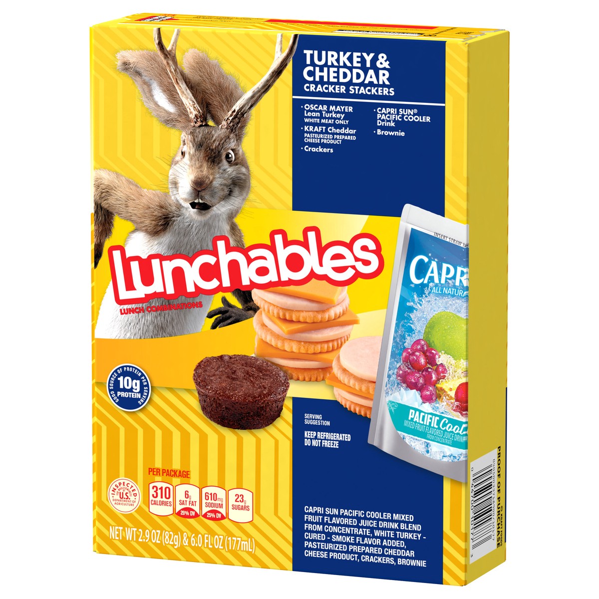 slide 12 of 12, Lunchables Turkey + Cheddar Fun Pack , 8.9 oz Box, 1 ct