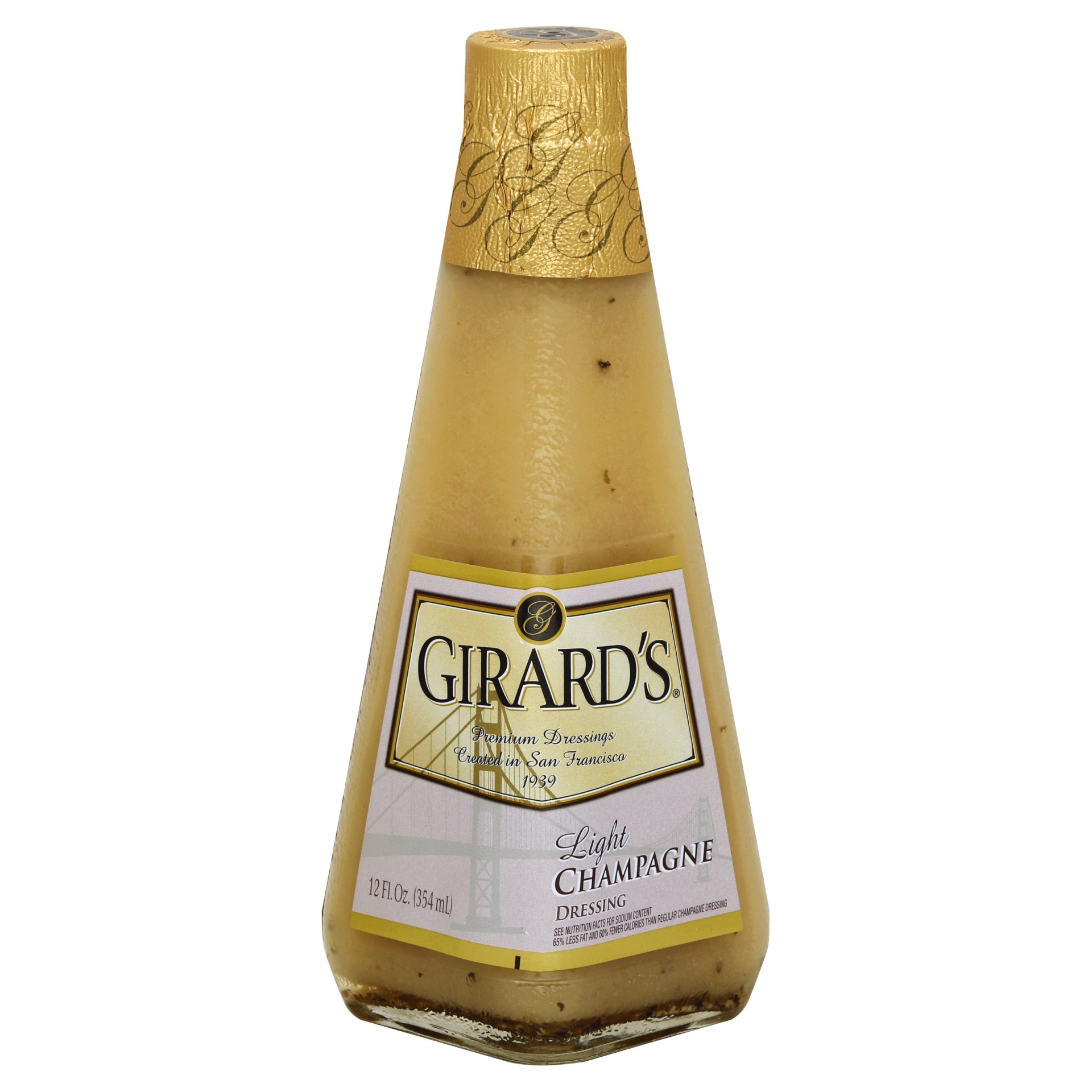 slide 1 of 1, Girard's Light Champagne Dressing, 12 oz
