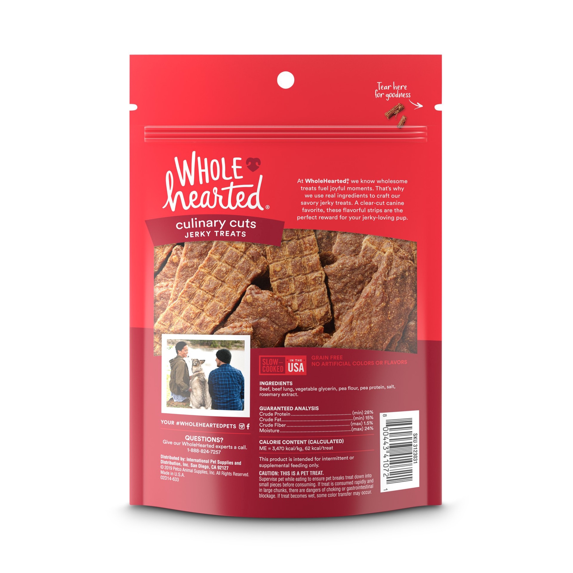 slide 6 of 6, WholeHearted Culinary Cuts Beef Recipe Jerky Dog Treats, 4 oz