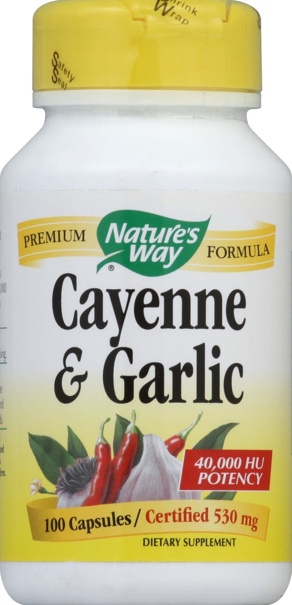 slide 1 of 6, Nature's Way Cayenne & Garlic 100 ea, 100 ct