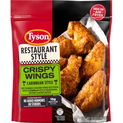 Tyson Restaurant Style Caribbean Style Crispy Wings, 16 oz Bag