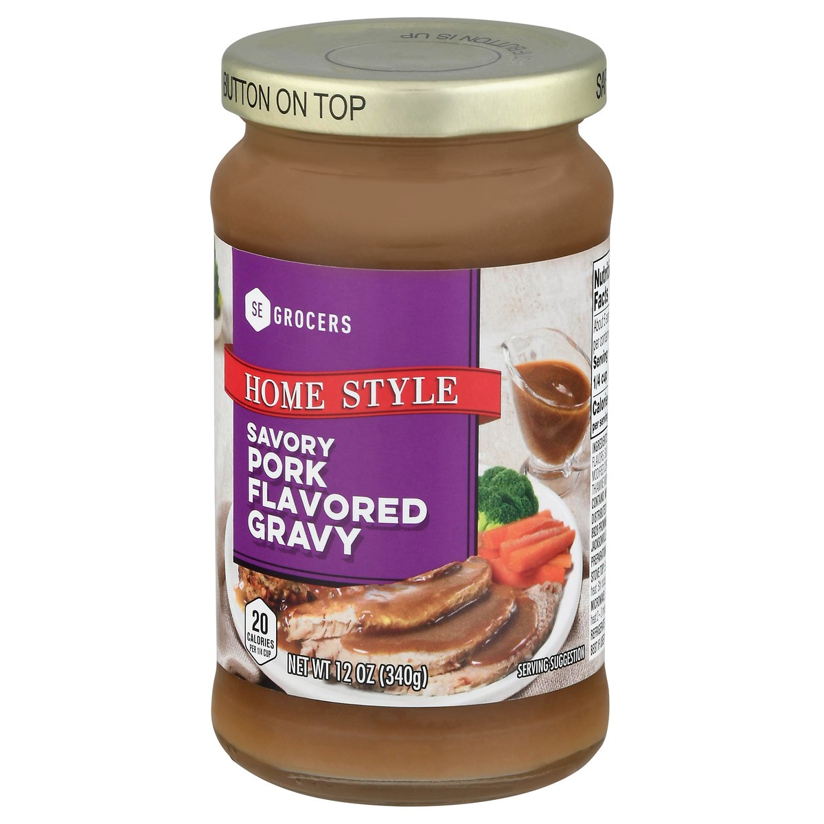 slide 2 of 14, SE Grocers Pork Gravy, 12 oz