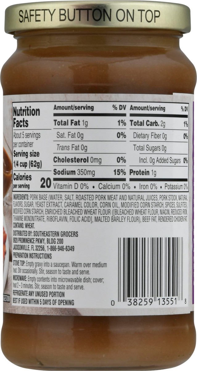 slide 3 of 14, SE Grocers Pork Gravy, 12 oz