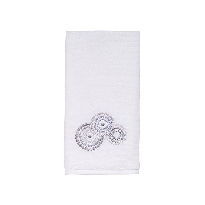 slide 4 of 4, Avanti Mosaic Circle Bath Towel - White, 1 ct