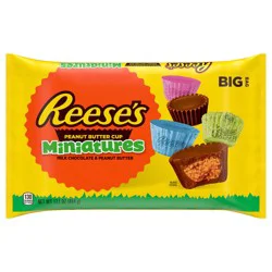 Reese's Miniatures Milk Chocolate Peanut Butter Cups, Easter Candy Bag, 17.1 oz