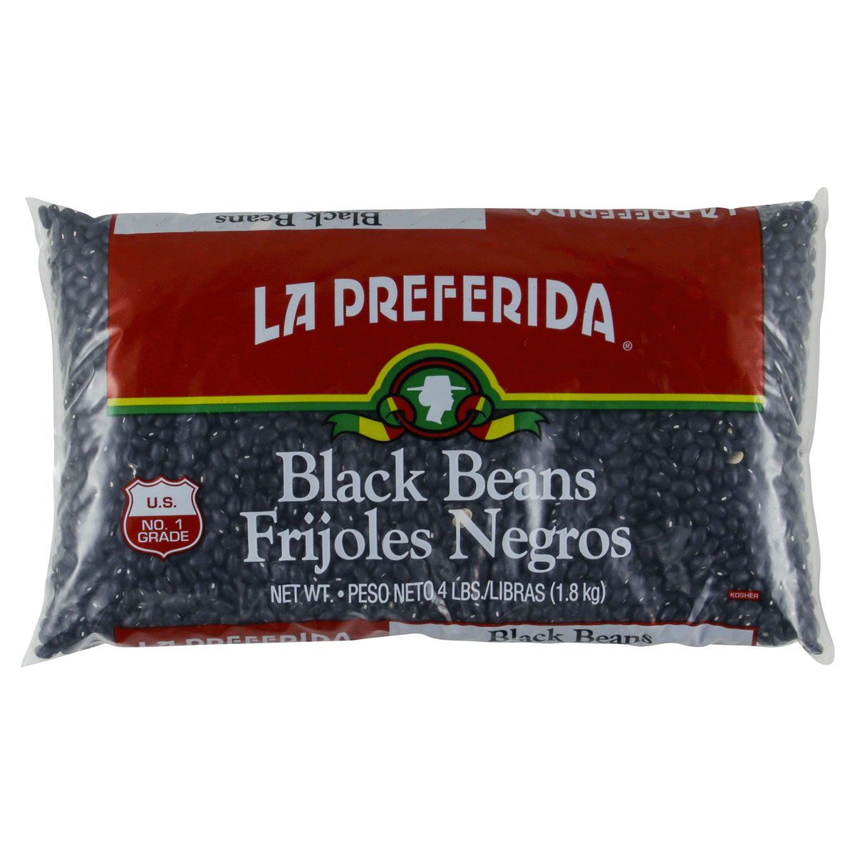 slide 1 of 2, La Preferida Black Beans 4 lb, 4 lb