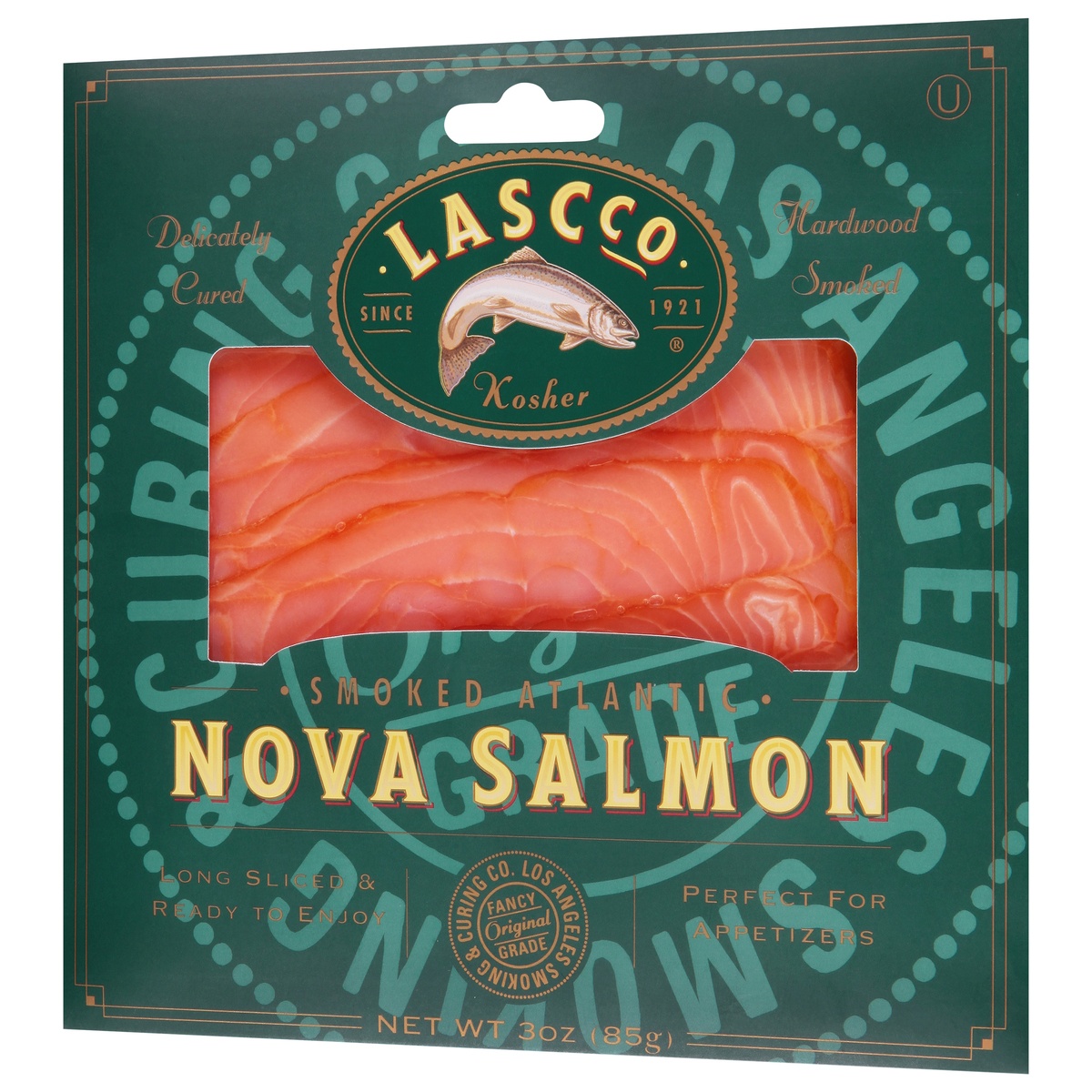 slide 3 of 9, Lascco Nova Salmon 3 oz, 