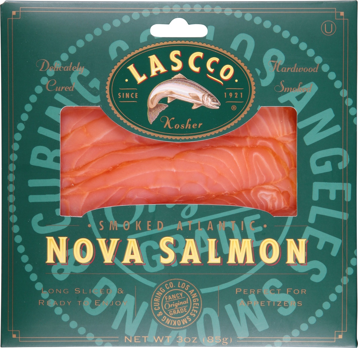 slide 6 of 9, Lascco Nova Salmon 3 oz, 