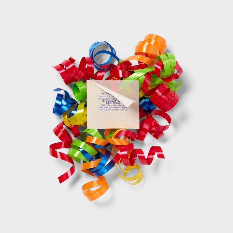 slide 3 of 3, 4" Curl Swirl Gift Bow Multicolor - Spritz™, 1 ct