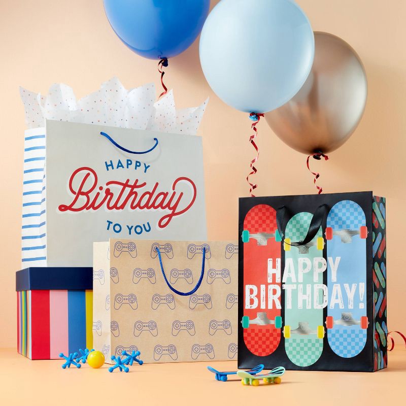 slide 2 of 3, "Happy Birthday to You" Boys Large Gift Bag - Spritz™, 1 ct