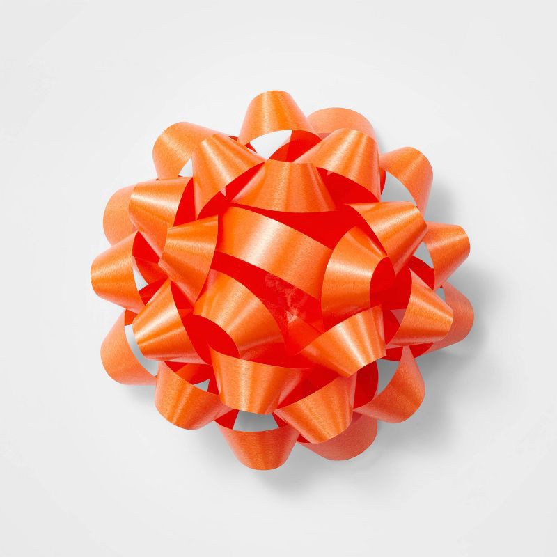 slide 1 of 3, Orange Jumbo Gift Bow - Spritz™, 1 ct