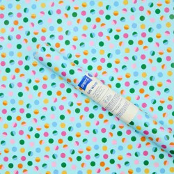96"x30" Polka Dot Wrapping Paper Blue/Colorful - Spritz™: Birthday Gift Wrap, Multi-Colored, , 96" x 30"