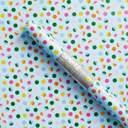 96"x30" Polka Dot Wrapping Paper Blue/Colorful - Spritz™: Birthday Gift Wrap, Multi-Colored, , 96" x 30"