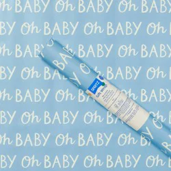 20 Sq Ft 'Oh Baby' Wrapping Paper Blue - Spritz™