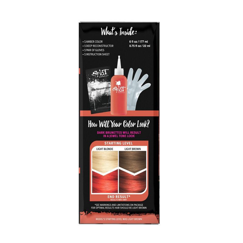 slide 5 of 5, Splat Midnight Kit Semi Permanent Hair Color - Amber - 6.75 fl oz, 6.75 fl oz