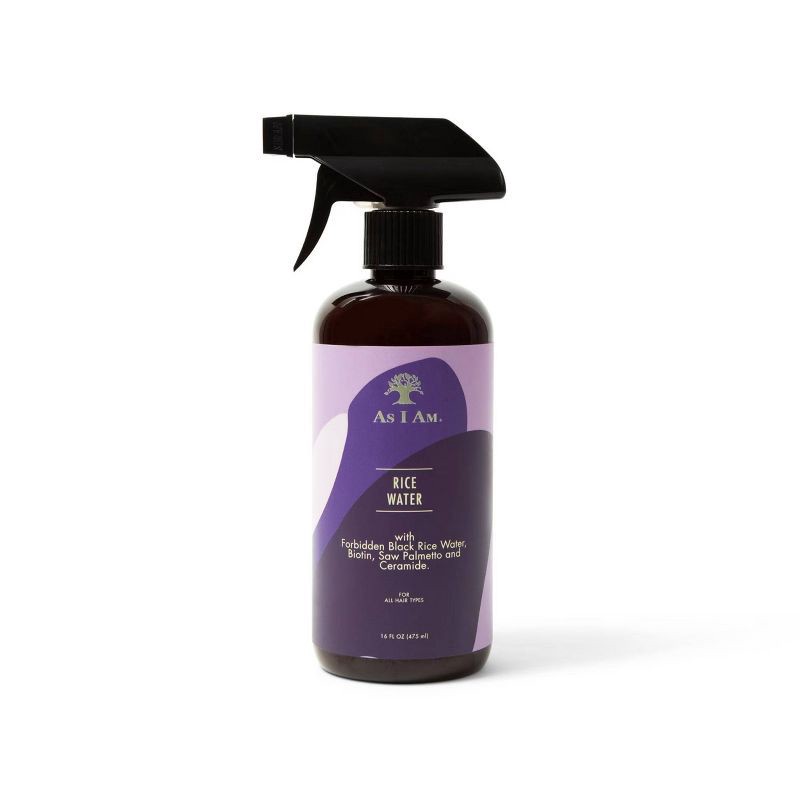 slide 1 of 8, As I Am Rice Water Hair Spray - 16 fl oz: Vegan, Paraben-Free, Moisturizing, Liquid, 16 fl oz