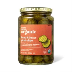 Organic Bread & Butter Pickle Chips - 24 fl oz - Good & Gather™