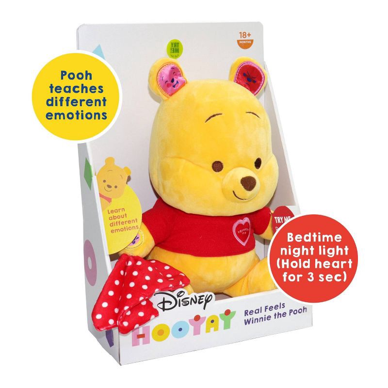 slide 4 of 5, Disney Hooyay Real Feels Winnie the Pooh Stuffed Animal, 1 ct
