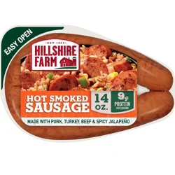 Hillshire Farm Hot Smoked Sausage - 14oz