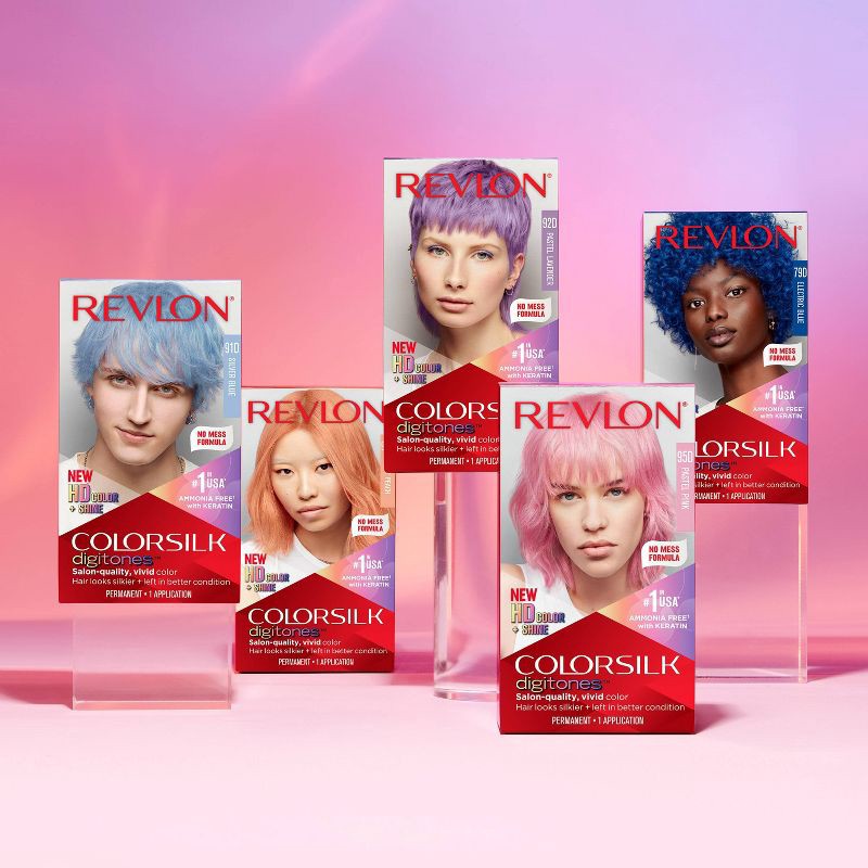 slide 6 of 8, Revlon ColorSilk Digitones Permanent Hair Color with Keratin - 94D Sunset Peach - 4.4 fl oz, 4.4 fl oz