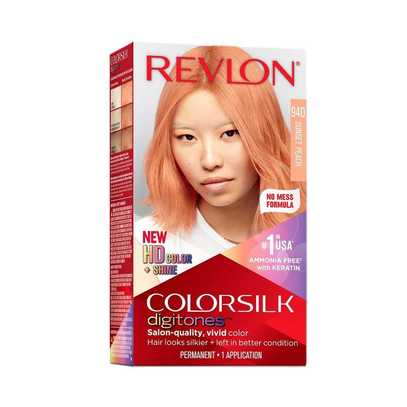 slide 1 of 8, Revlon ColorSilk Digitones Permanent Hair Color with Keratin - 94D Sunset Peach - 4.4 fl oz, 4.4 fl oz