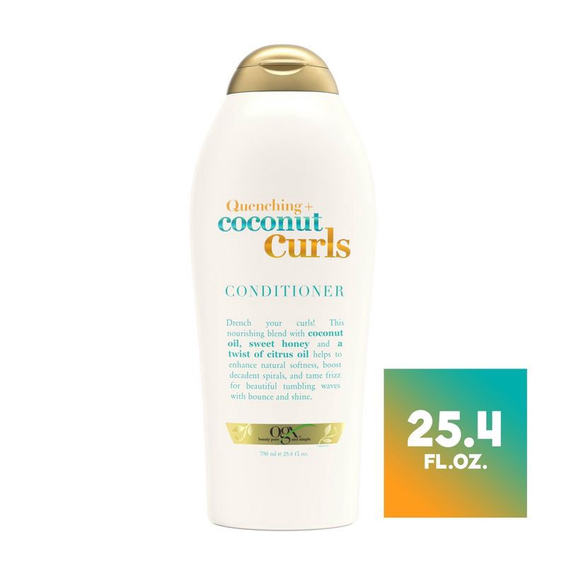 slide 1 of 4, OGX Coconut Curls Conditioner - 25.4 fl oz, 25.4 fl oz