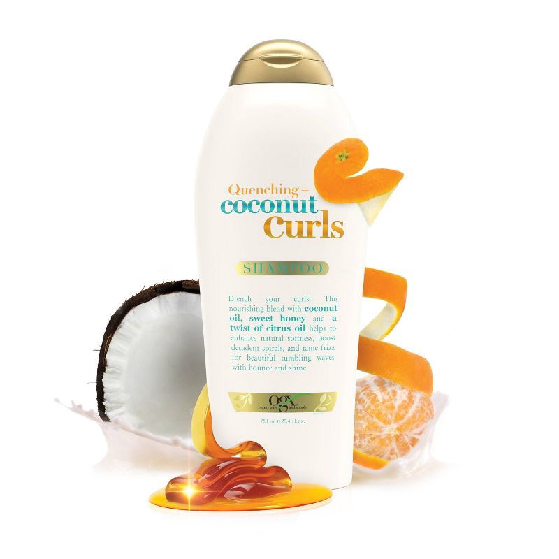 slide 2 of 4, OGX Coconut Curls Shampoo - 25.4 fl oz, 25.4 fl oz