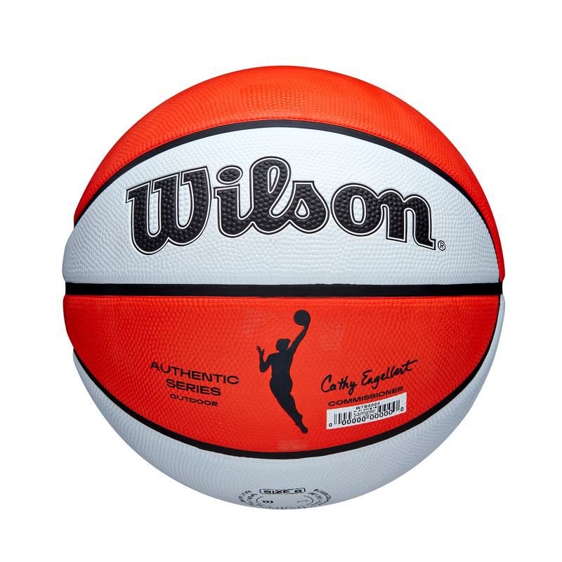 slide 6 of 7, Wilson WNBA Authentic 28.5" Outdoor Basketball: Size 6, Butyl Bladder, Rubber Shell, Adult Sports Ball, 1 ct