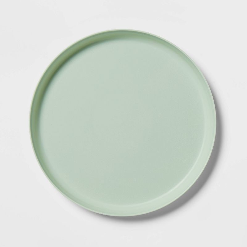 slide 1 of 3, 9.6" Plastic Kids' Dinner Plate Green - Pillowfort™, 1 ct