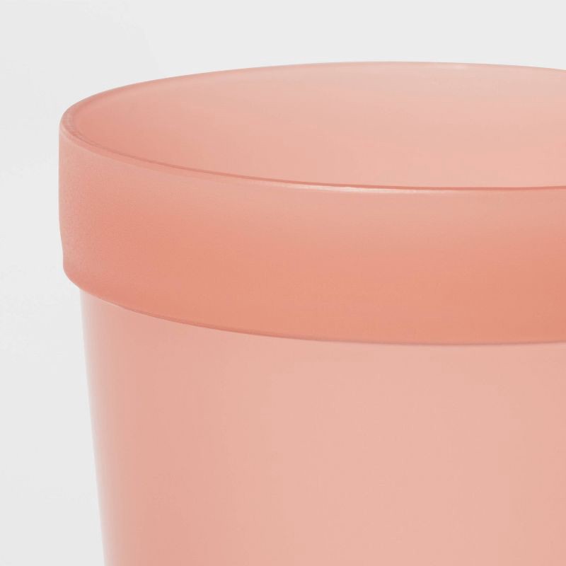 slide 3 of 3, 8oz Plastic Kids' Short Tumbler Coral Pink - Pillowfort™: Reusable Stackable Cup, Dishwasher & Microwave Safe, 8 oz