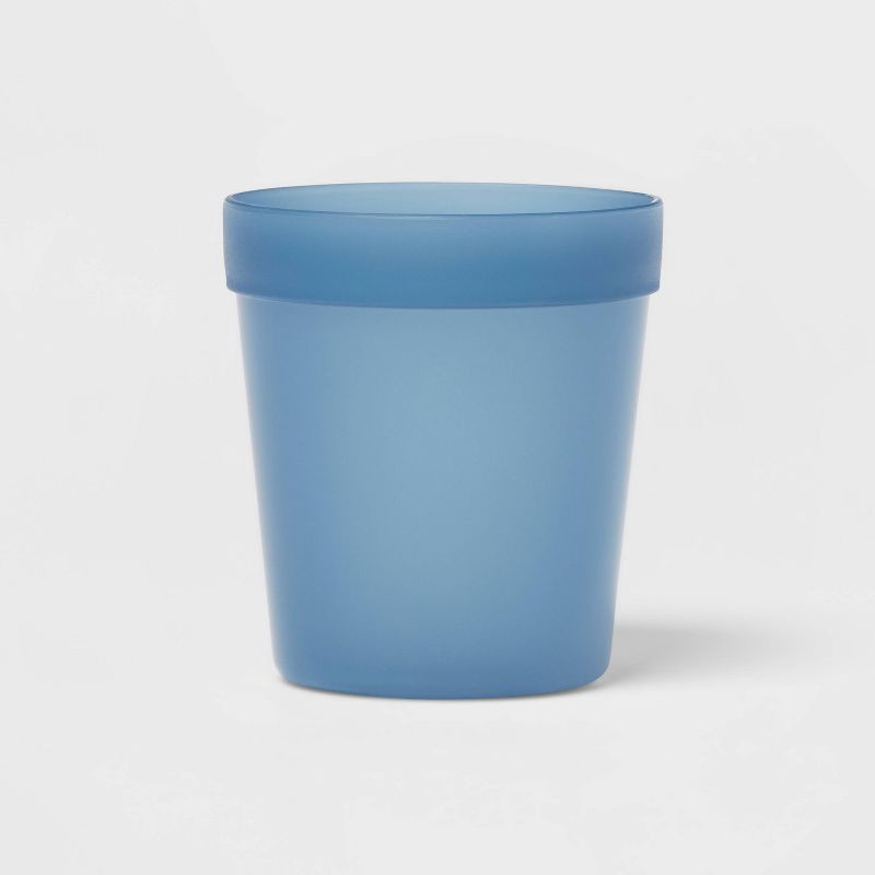 slide 1 of 3, 8oz Plastic Kids' Short Tumbler Blue - Pillowfort™, 8 oz