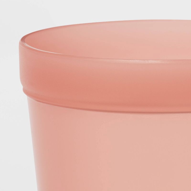 slide 3 of 3, 13.5oz Plastic Kids' Tall Tumbler Coral Pink - Pillowfort™: Stackable Cup, Dishwasher & Microwave Safe, 13.5 oz