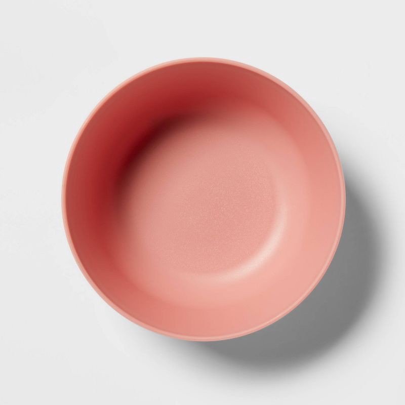 slide 3 of 3, 15.5oz Plastic Kids' Bowl Coral Pink - Pillowfort™: Dishwasher & Microwave Safe, Round Cereal Bowl, 15.5 oz