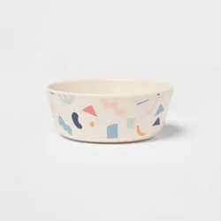 Kids' Bamboo Melamine Cereal Bowl Shapes - Pillowfort™: Dishwasher-Safe, Multi-Colored, 5" Diameter