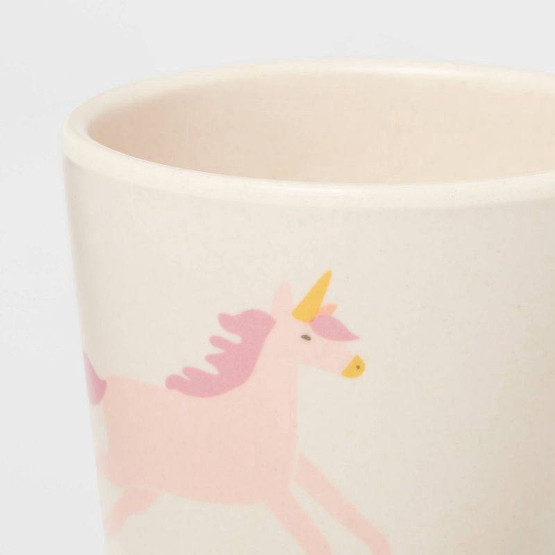 slide 3 of 3, Kids' Unicorn Bamboo Melamine 7.74oz Tumbler - Pillowfort™: Dishwasher-Safe, Animal Theme, Ages 3-12, 7.74 oz