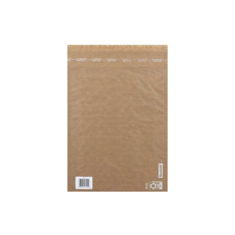 slide 16 of 16, Scotch 6pk 10.5"x14.7" Curbside Recyclable Mailer Size 5 Brown: Self-Adhesive Padded Shipping Envelopes, 6 ct