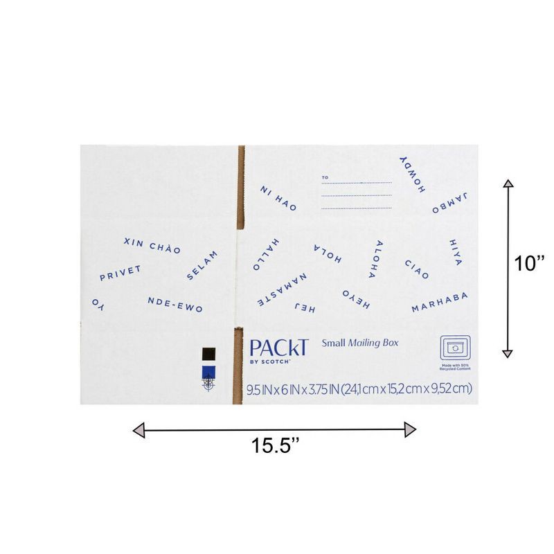 slide 9 of 9, Scotch Packt Small Mailing Box, 1 ct