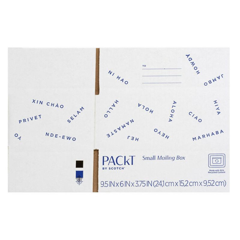 slide 5 of 9, Scotch Packt Small Mailing Box, 1 ct