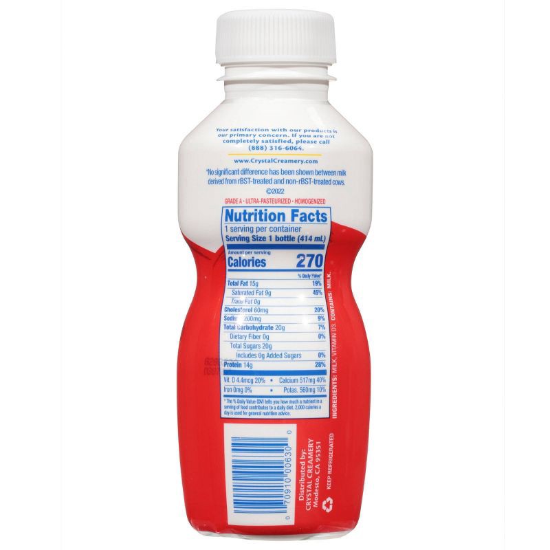 slide 3 of 5, Crystal Creamery Crystal Cool Cow Whole Vitamin D Milk - 14 fl oz, 14 fl oz