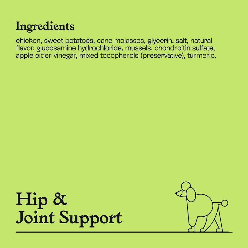 slide 5 of 7, Hip & Joint Support with Chicken and Sweet Potato Jerky Dog Treat - 5oz - Kindfull™, 5 oz