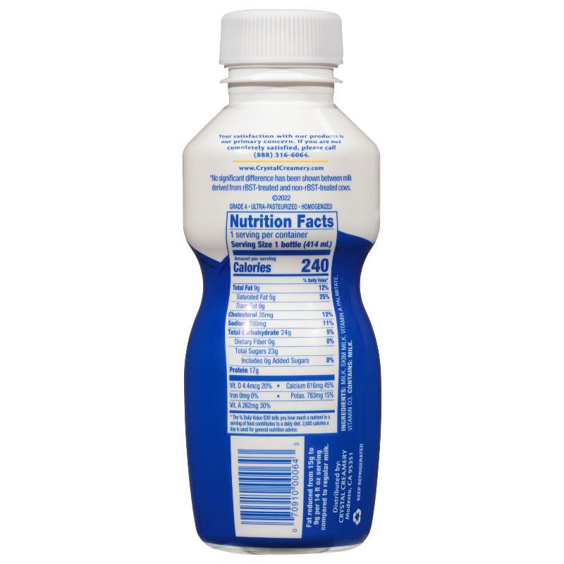 slide 2 of 6, Crystal Creamery Crystal Cool Cow 2% Reduced Fat Milk - 14 fl oz, 14 fl oz