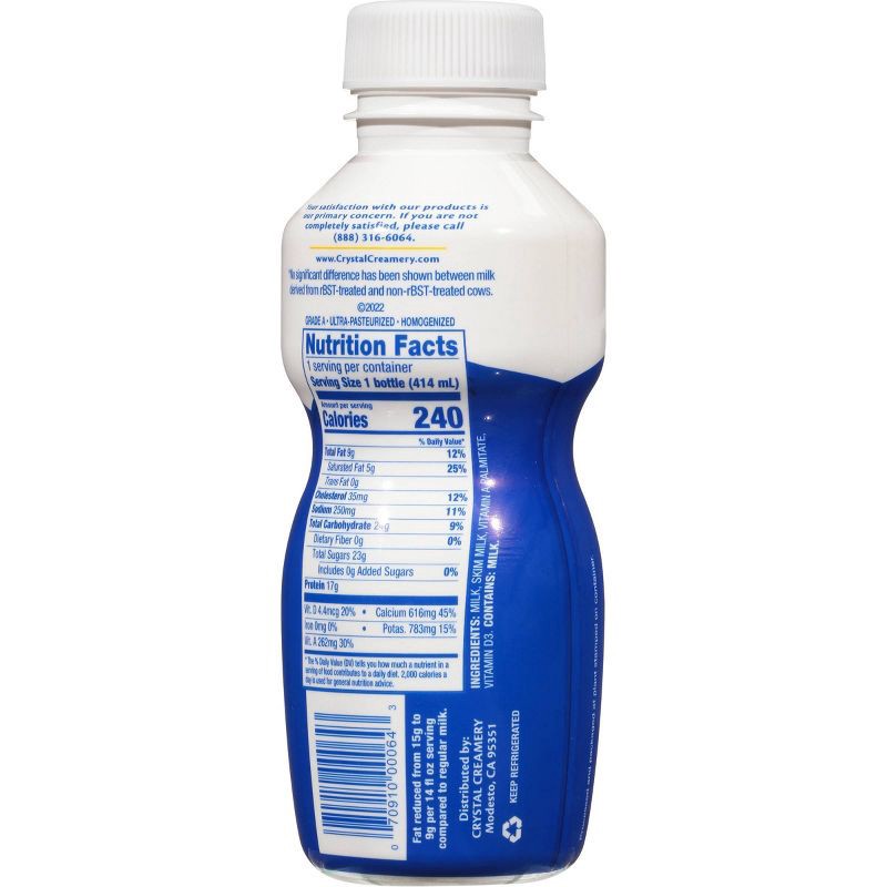 slide 4 of 6, Crystal Creamery Crystal Cool Cow 2% Reduced Fat Milk - 14 fl oz, 14 fl oz