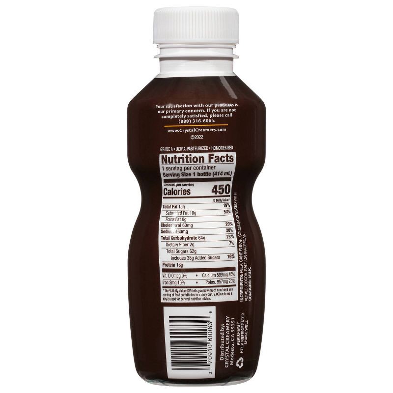 slide 2 of 4, Crystal Creamery Crystal Cool Cow Whole Vitamin D Chocolate Milk - 14 fl oz, 14 fl oz