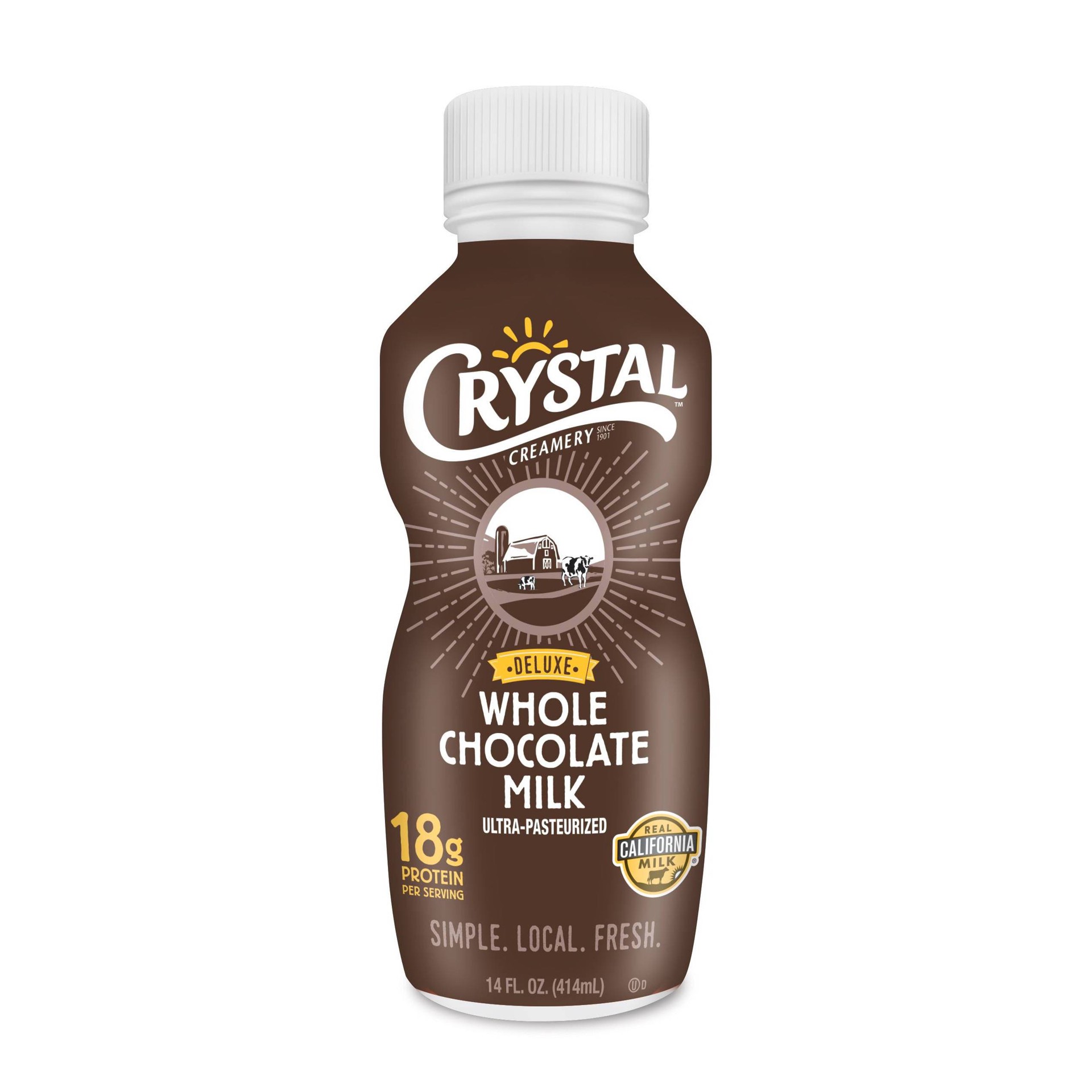 Crystal Creamery Crystal Cool Cow Whole Vitamin D Chocolate Milk - 14 ...