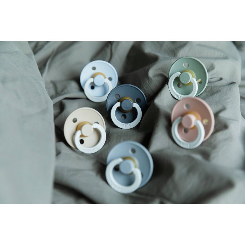 slide 5 of 11, Bibs Colour Latex Pacifier 6-18m - Size 2 - Sage Glow/Vanilla Glow - 2pk, 2 ct